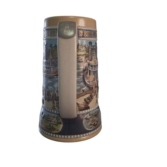 Miller High Life 1989 River Steamer Beer Stein Great American Achievements Serie - Picture 4 of 10